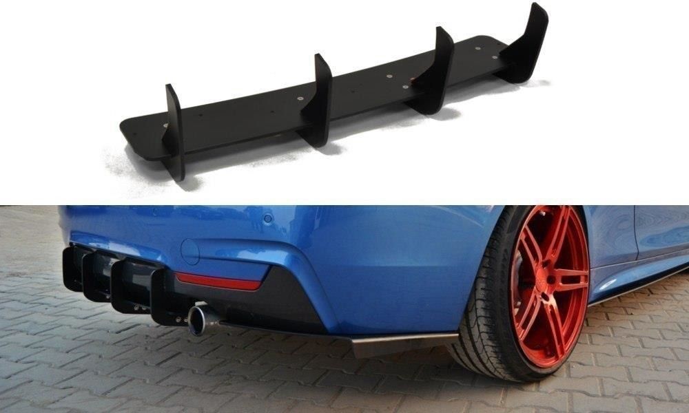 Maxton Design Racing-Diffusor-Erweiterungen für BMW 4er F32 mit M-Paket schwarz unbearbeitet - The Performance Shop | Your #1 Source for Performance Parts