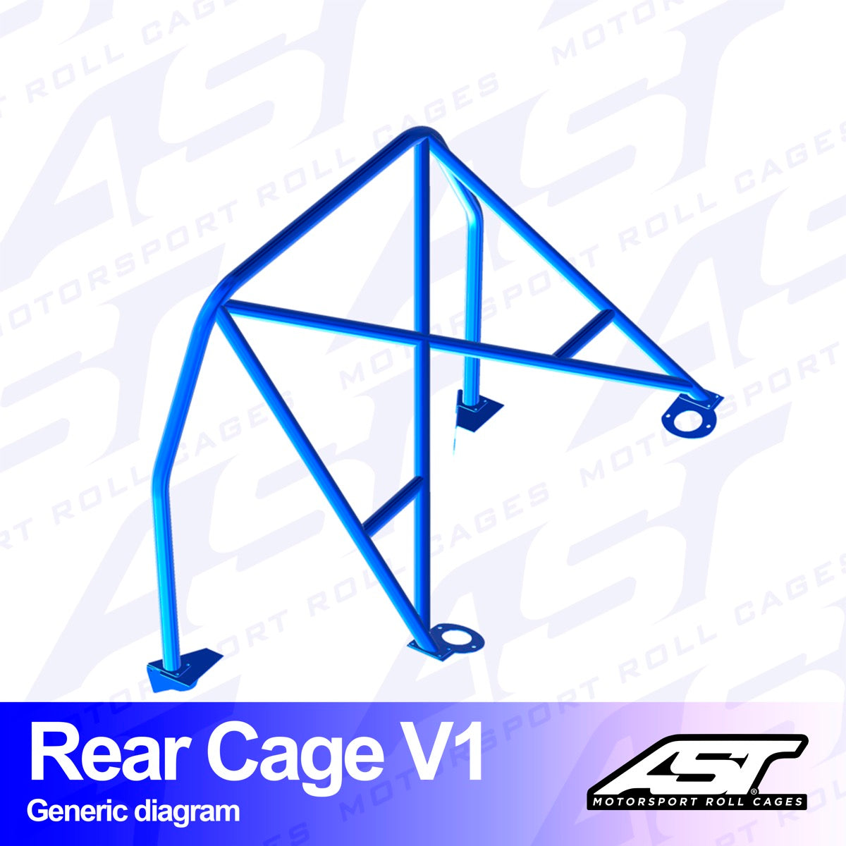 AST Rollcages V1 Einschraubbarer hinterer Überrollkäfig für Mazda 323 - The Performance Shop | Your #1 Source for Performance Parts