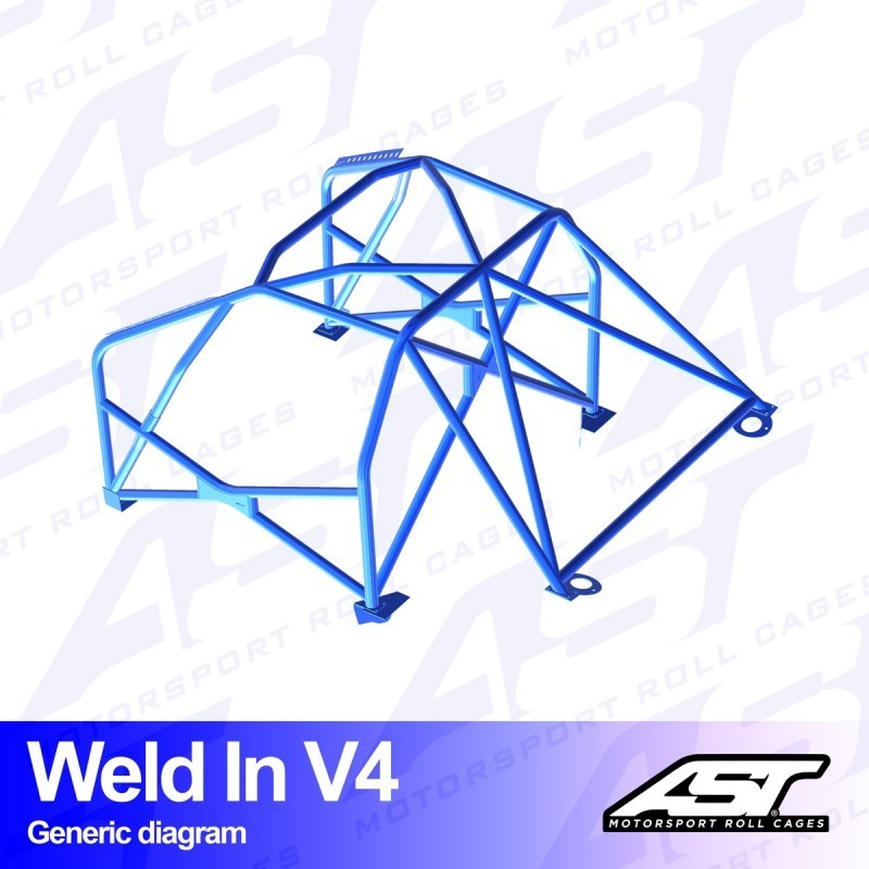 AST Überrollkäfige V4 Einschweißbarer 8-Punkt-Überrollkäfig für Audi A1 8X (3-Türer, FWD) - The Performance Shop | Your #1 Source for Performance Parts