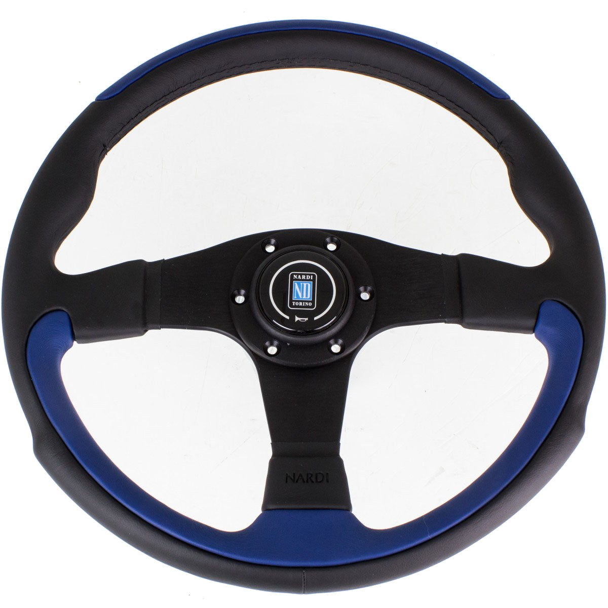 Nardi Leader Lenkrad, Blau Leder, Schwarze Speichen, Durchmesser 35 cm - The Performance Shop | Your #1 Source for Performance Parts