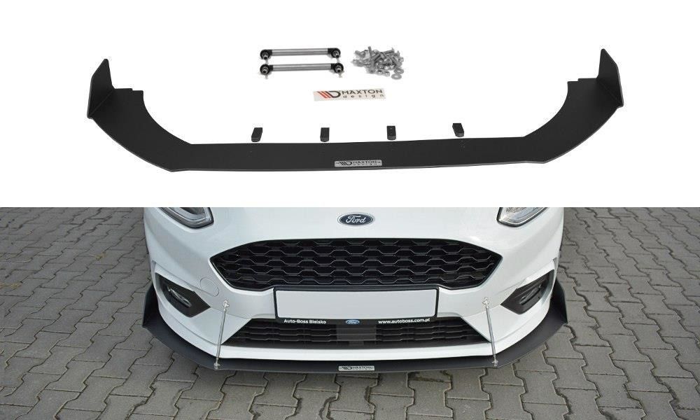 Maxton Design Racing-Frontlippe für Ford Fiesta MK8 ST|ST-Line schwarz unbearbeitet - The Performance Shop | Your #1 Source for Performance Parts