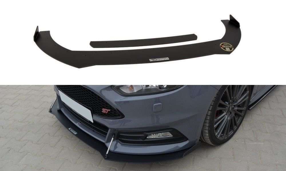 Maxton Design Racing-Frontlippe für Ford Focus MK3 ST Facelift schwarz unbearbeitet - The Performance Shop | Your #1 Source for Performance Parts