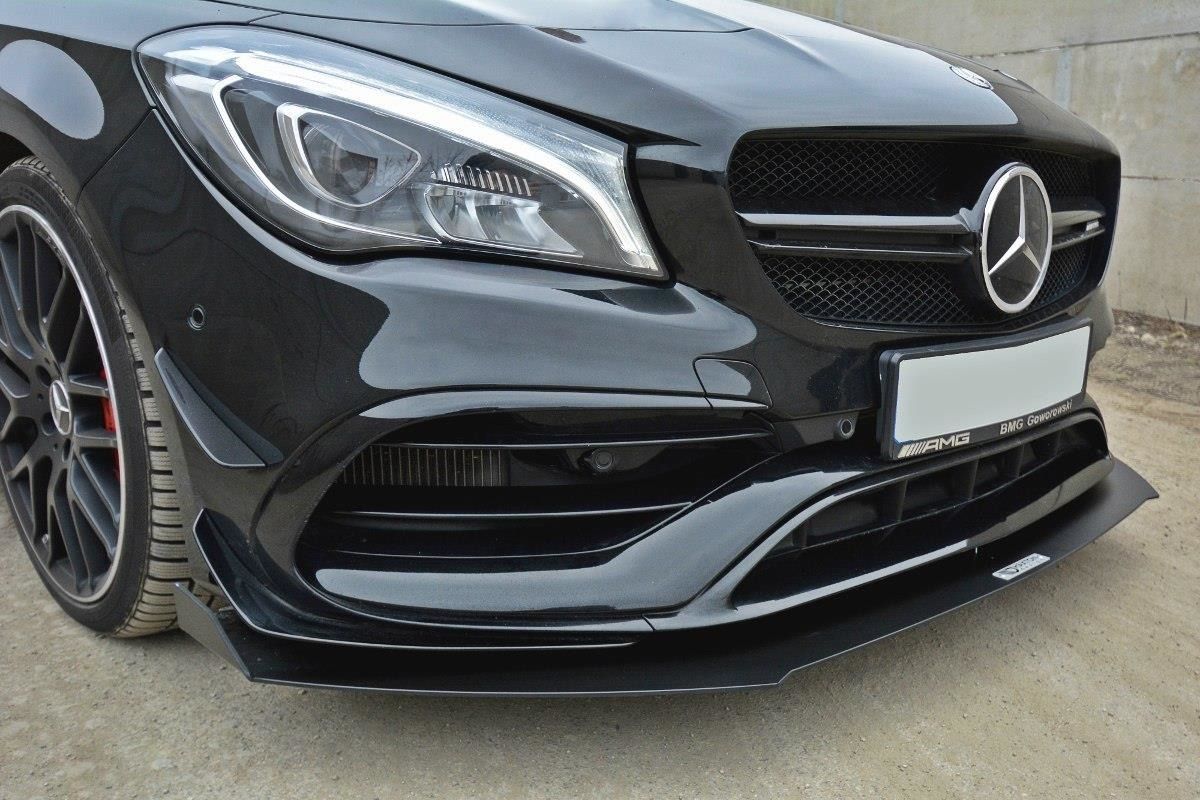 Maxton Design Racing-Frontlippe für Mercedes CLA-Klasse C117 CLA45 AMG|A45 AMG Facelift schwarz unbearbeitet - The Performance Shop | Your #1 Source for Performance Parts