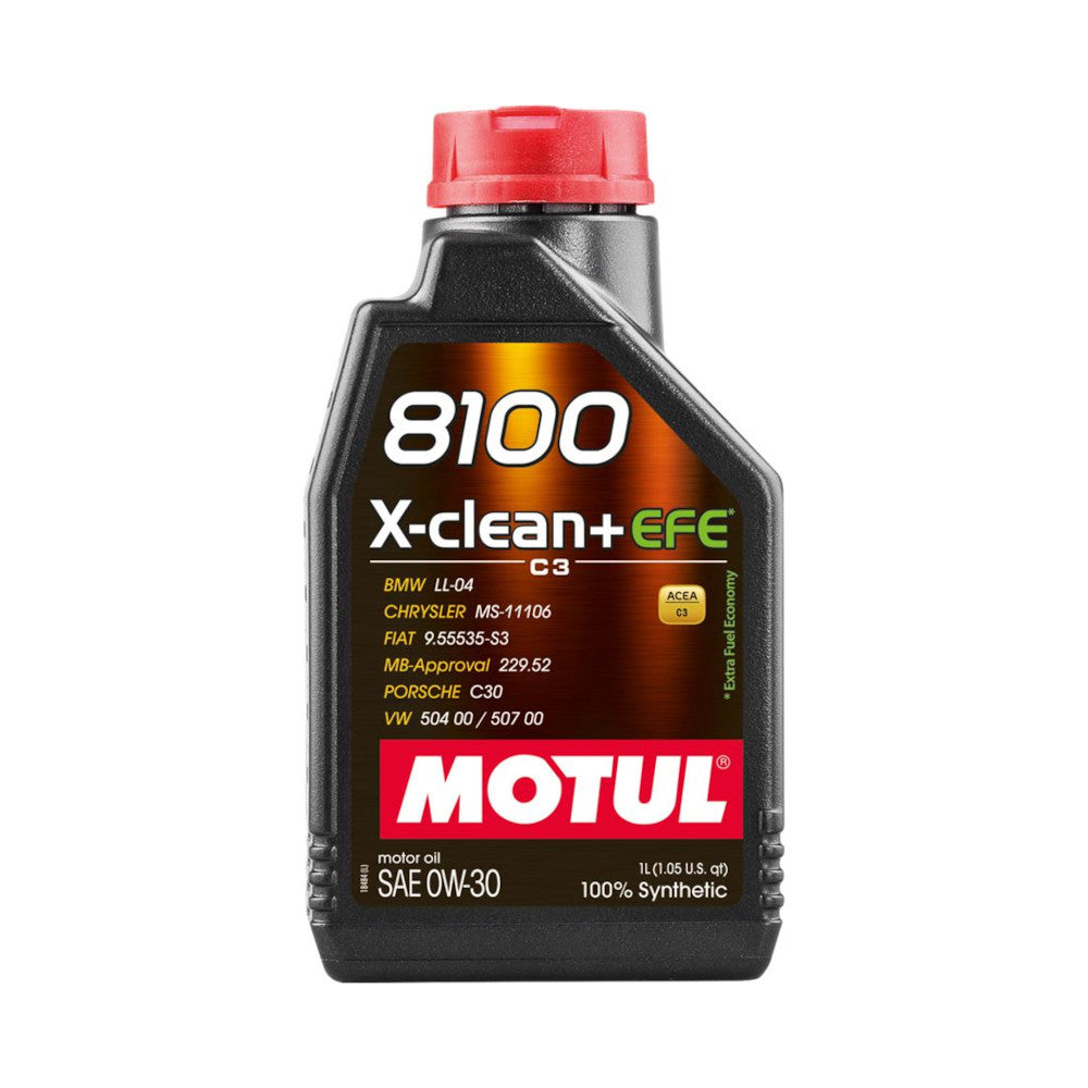 Motul 0W30 8100 X-Clean+ EFE Motoröl (Mercedes, BMW, Porsche, VW, Fiat...) 1L - The Performance Shop | Your #1 Source for Performance Parts