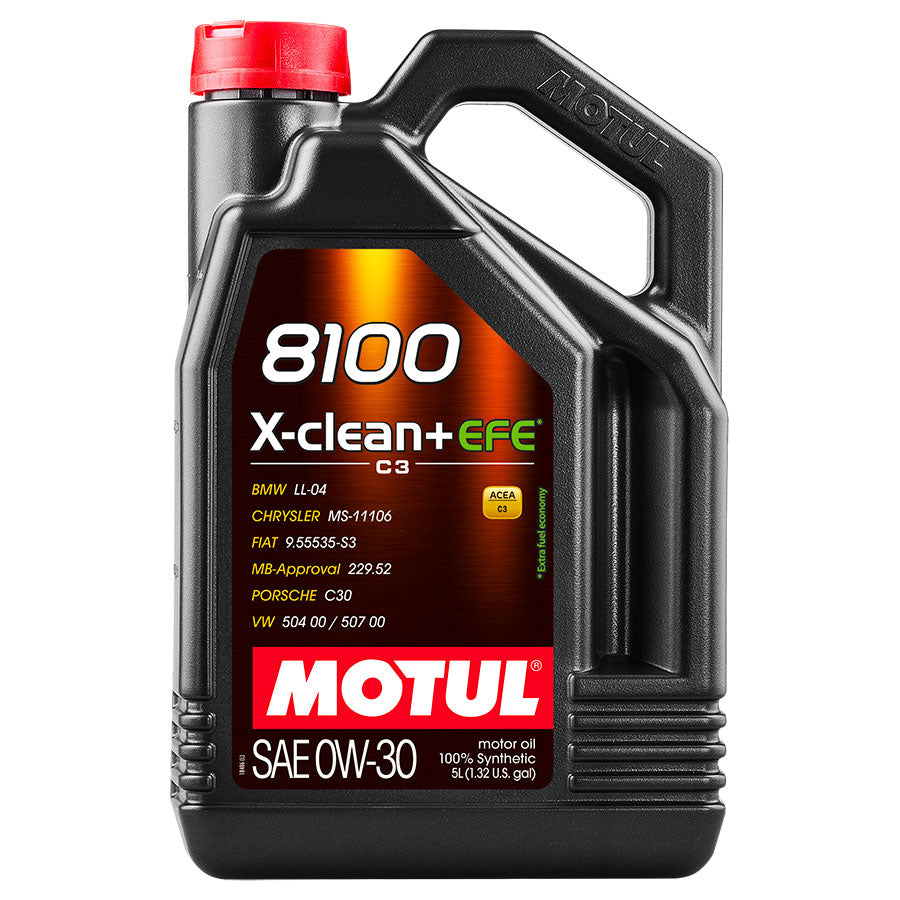 Motul 0W30 8100 X-Clean+ EFE Motoröl (Mercedes, BMW, Porsche, VW, Fiat...) 5L - The Performance Shop | Your #1 Source for Performance Parts